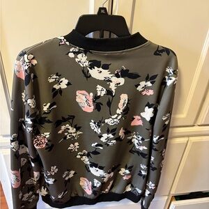 Floral Print Bomber Jacket